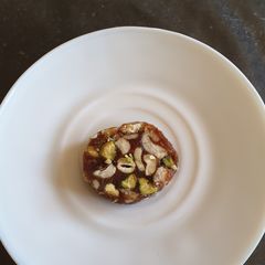 A picture of Dates N Mixed Nuts Rolls. #4 week challenge#Chatity Challenge.