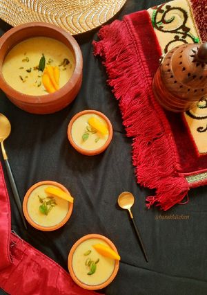 A picture of Mango Phirni.