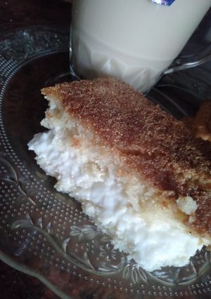 صورة لوصفة بسبوسة بالكريمة ❤😋