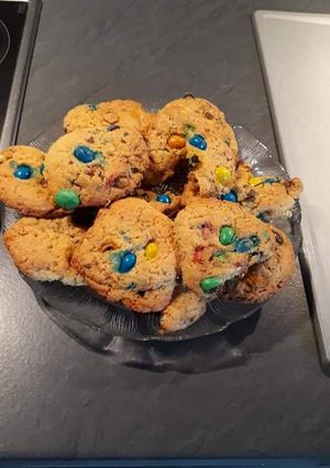 Une photo de Cookie au m&m's