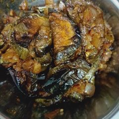 Baingan fry A picture of Baingan fry.