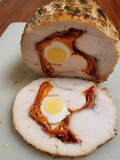 Una foto de Rollo de pavo relleno