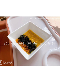 Hình của món Súp cua biển 🦀 bí đỏ rong biển.