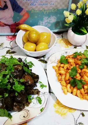 صورة لوصفة كبد وقوانص بالبصل
