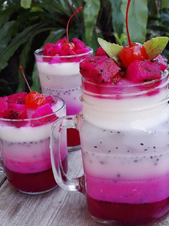 Foto resep Agar-Agar Buah Naga Nata De Coco
