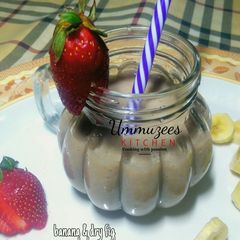 A picture of Banana & Dry fig shake.