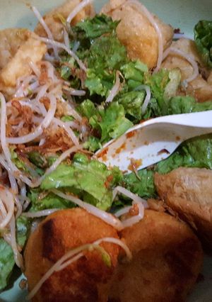 Foto resep Peanut tofu Salad diet