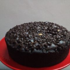 A picture of Eggless Chocolate cake.
