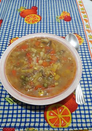 Una foto de Sopa de Verduras Raquelita
