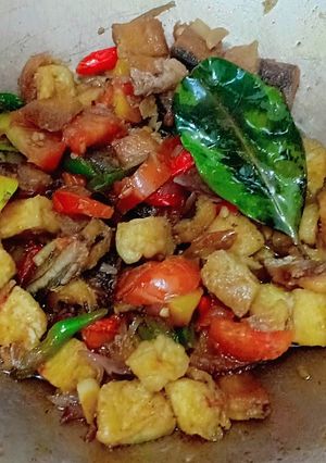 Foto resep Ikan Asin Gabus Tahu Asem Pedas