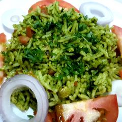 A picture of Green Vegetables Pulao.