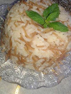 صورة لوصفة رز بالشعيريه