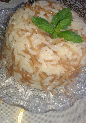 صورة لوصفة رز بالشعيريه