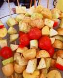 Овощной шашлычок в духовке
