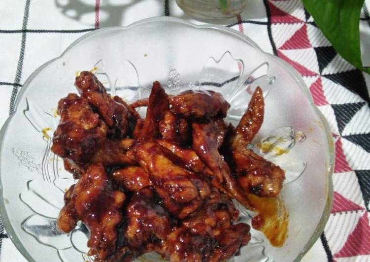 Resep Hot wings (sayap ayam  pedas ala richeese), Enak Banget