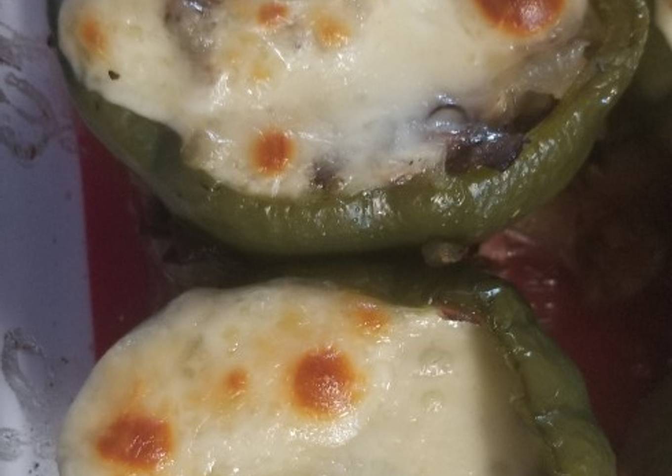 Philly cheese steak stuffed peppers