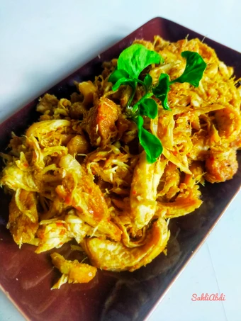 Langkah Gampang Menyiapkan Resep Ayam Suwir rica-rica yang Lezat Sekali Anti Ribet, Bikin Ngiler