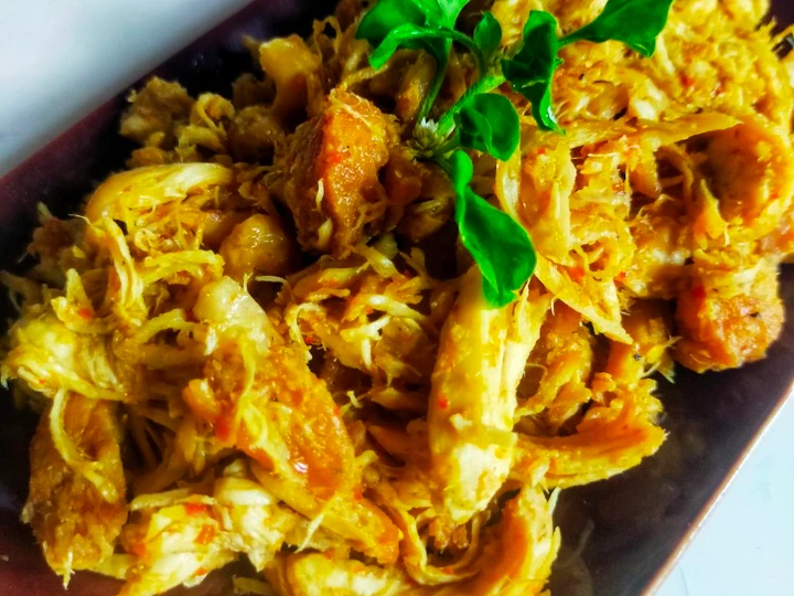 Langkah Gampang Menyiapkan Resep Ayam Suwir rica-rica yang Lezat Sekali Anti Ribet, Bikin Ngiler