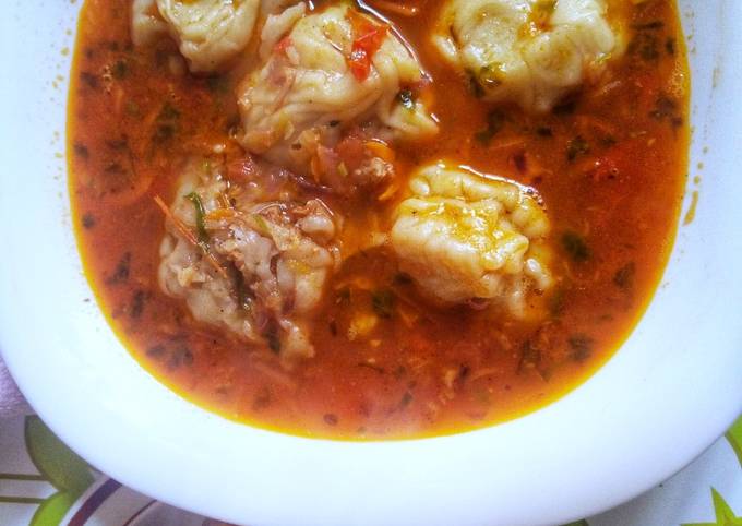 Recipe of Homemade Yummy soup dumpling #themechallenge