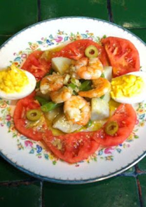 Una foto de Camarones Niçoise