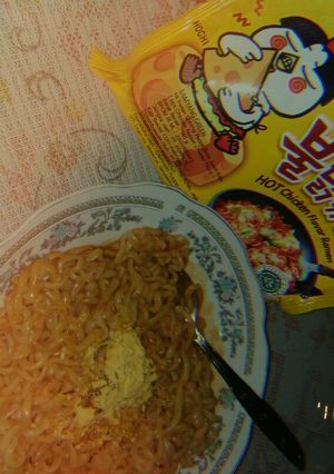 Foto resep Mi samyang cheese halal
