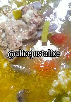 Foto resep Sop bening tulang kambing #KitaBerbagi