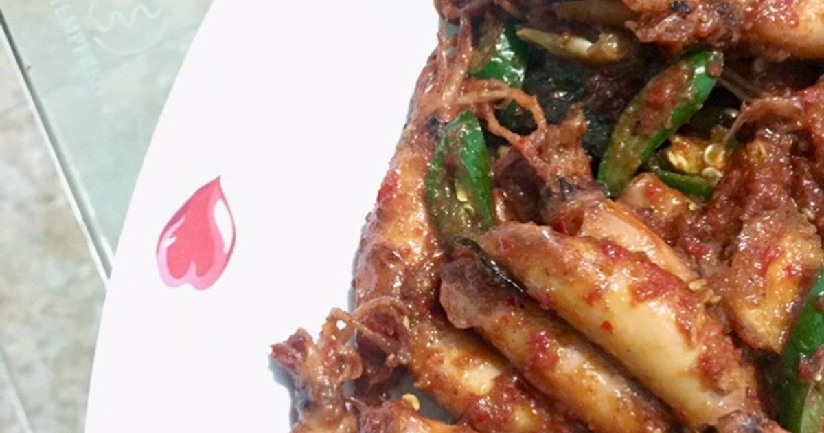 Oseng Cumi Asin Sambal Mercon / Cumi Mercon / Menu Buka Puasa