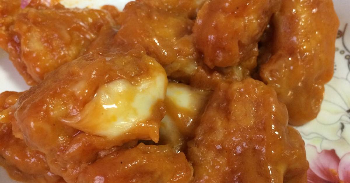 Resep Fried chicken with Emmental cheese and spaghetti sauce oleh Wenny