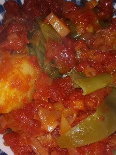 Una foto de Judías verdes con tomate al toque de puerro