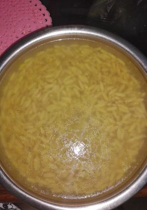 صورة لوصفة شوربة لسان عصفور(محمص)