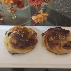 A picture of Black current buns.