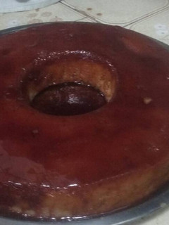 Una foto de Budín de pan al horno