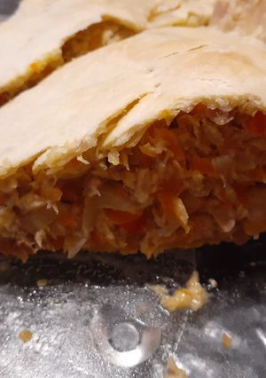 Una foto de Tarta de atún con queso crema