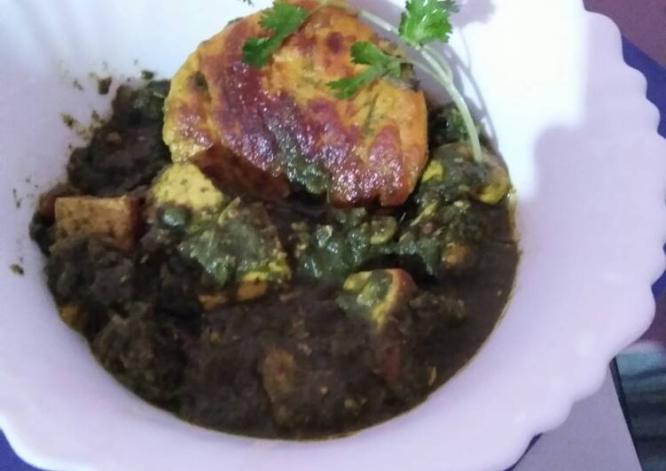 Simple Way to Make Perfect Paneer in green gravy