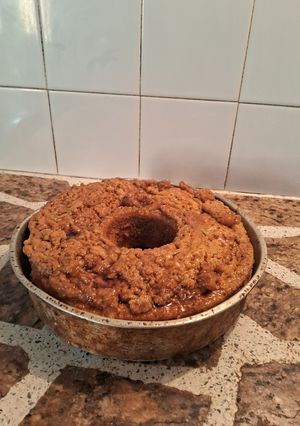 Una foto de Torta húmeda de flan