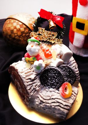 聖誕節樹幹蛋糕 Christmas Chocolate Log 的食譜成品照片