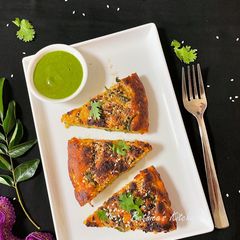Foxtail Millet Handvo (Gujarati style Millet-Lentil Cake) A picture of Foxtail Millet Handvo (Gujarati style Millet-Lentil Cake).
