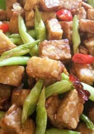 Foto resep Tumis buncis dan tempe sederhana