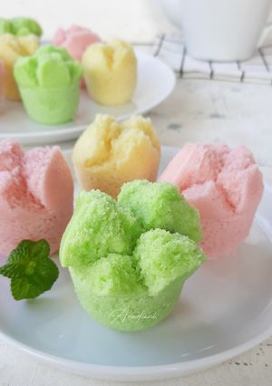 Foto resep Kue mangkok mekar dan lembut/ apem tepung beras (pake tape)