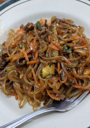 Foto resep Mie goreng shirataki pedas manis