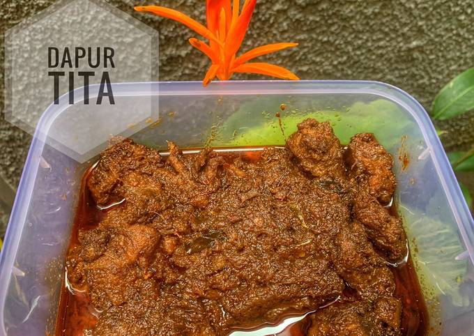 Rendang daging sapi ala dapur tita