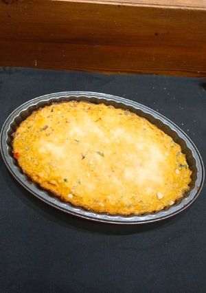 Una foto de Pastel soufflé de choclo