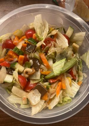 Keleti ízek wok zöldség-saláta recept fotója