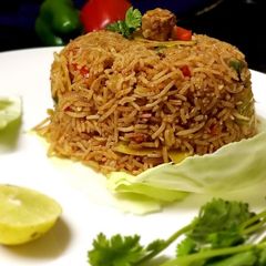 Vegetable pulao A picture of Vegetable pulao.