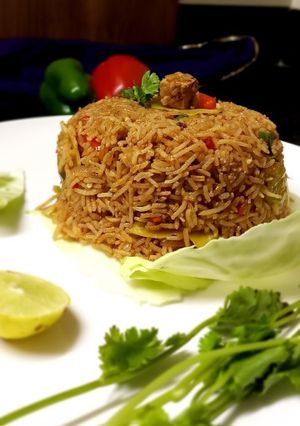 A picture of Vegetable pulao.