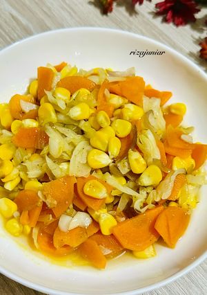 Foto resep Tumis wortel kol jagung