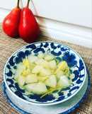 Lê chưng đường phèn trị ho cho mẹ bầu và bé