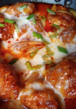 Foto resep Buldak cheese, atau ayam pedas korea