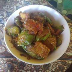 A picture of Terong Tempe Balado.