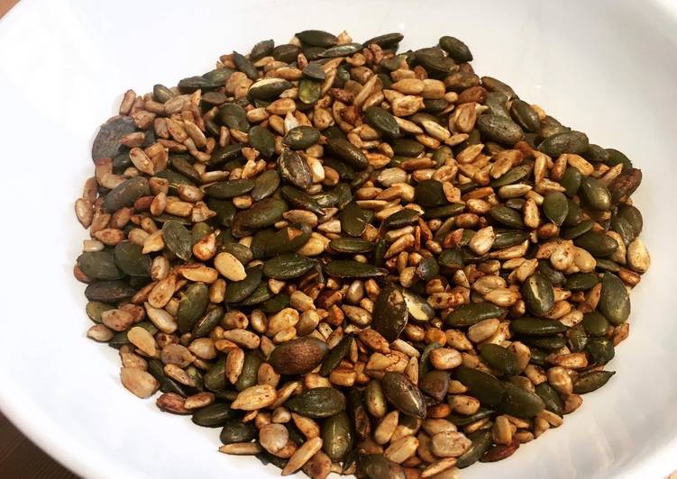 Easiest Way to Prepare Homemade Salty Tamari Seed Snacks